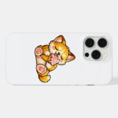 かわいい猫のアイスクリーム iPhoneケース (裏面横)