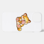 かわいい猫のアイスクリーム iPhoneケース (裏面横)