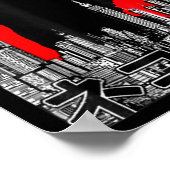 かわいい猫のアート 日本の猫グッズ 猫好きのためのキャッツィラ ポスター (角)