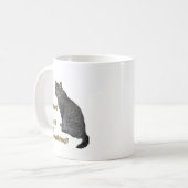 かわいい猫のアート Did I Say Something コーヒーマグカップ (正面左)