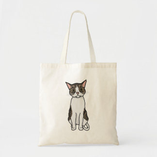 かわいい猫のイラストレーション トートバッグ