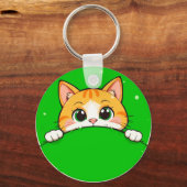 かわいい猫のイラスト キーホルダー (裏面)