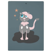 かわいい猫のイラスト 子供 キティ クリップボード (裏面)