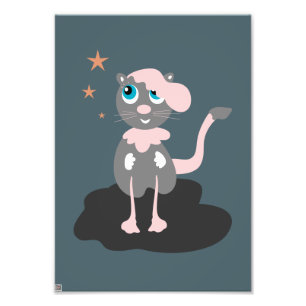 かわいい猫のイラスト 子供 キティ フォトプリント