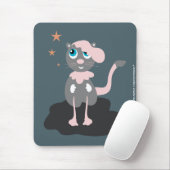 かわいい猫のイラスト 子供 キティ マウスパッド (マウス)