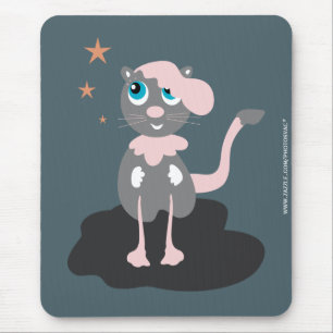 かわいい猫のイラスト 子供 キティ マウスパッド