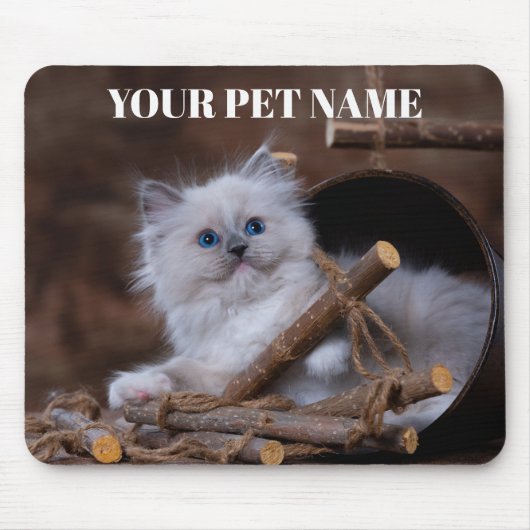 かわいい猫のオーダーメイド マウスパッド (正面)