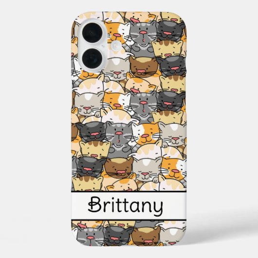 かわいい猫のカスタムデザイン Case-Mate iPhoneケース (裏面)