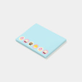 かわいい猫のカップケーキ ポストイット (アングル)