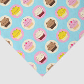 かわいい猫のカップケーキ 薄葉紙 (詳細)