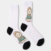 かわいい猫のカップルのおしゃれ» ソックス (右)