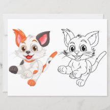 かわいい猫のカラーリングページ