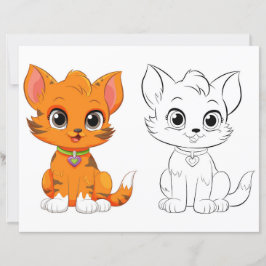 かわいい猫のカラーリングページ