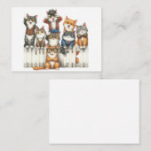 かわいい猫のカード ノートカード (正面/裏面)
