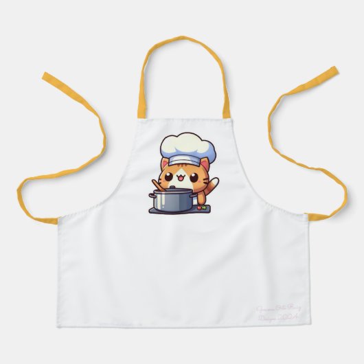 かわいい猫のキッチンエプロン エプロン (正面)