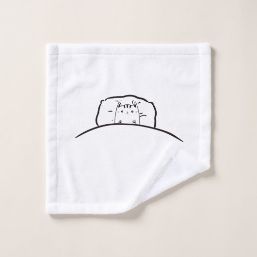 かわいい猫のキッチン雑貨 ウォッシュタオル (ウォッシュタオル)