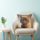 かわいい猫のキャラクターイラスト クッション (椅子)
