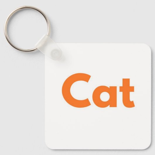 かわいい猫のキーチェーン | 可愛い猫のギフト キーホルダー (正面)