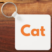 かわいい猫のキーチェーン | 可愛い猫のギフト キーホルダー (正面)
