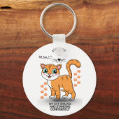 かわいい猫のキーチェーン | 愛らしい子猫のアクセサリー キーホルダー (正面)