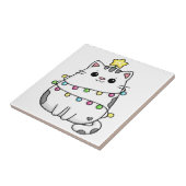かわいい猫のクリスマスデザイン タイル (側面)