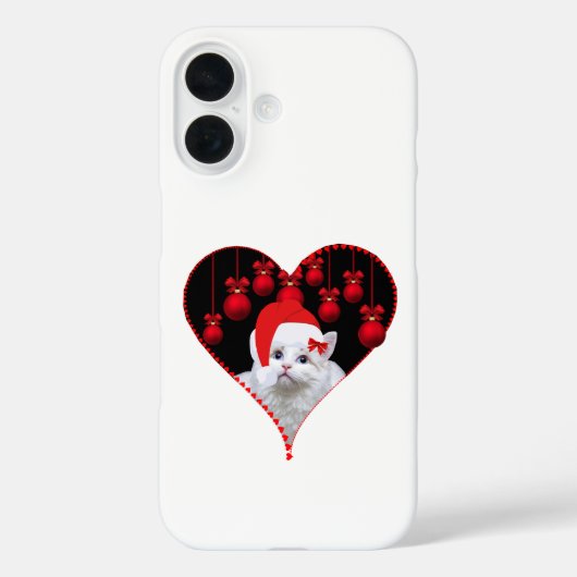 かわいい猫のクリスマスデザイン Case-Mate iPhoneケース (裏面)