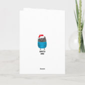 かわいい猫のクリスマス カード (裏面)