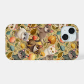 かわいい猫のケース iPhone 15ケース (裏面横)