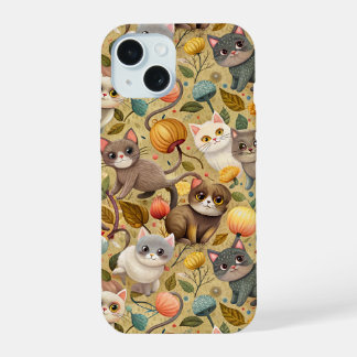 かわいい猫のケース iPhone 15ケース