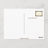 かわいい猫のコーヒーポーズ ポストカード (裏面)