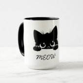 かわいい猫のコーヒーマグカップ マグカップ (正面左)