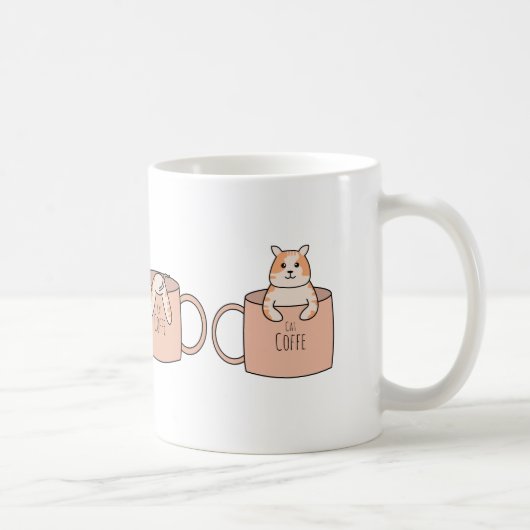かわいい猫のコーヒーマグ | 愛猫家のギフト コーヒーマグカップ (右)