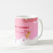 かわいい猫のコーヒーマグ|「Don't Worry Be Happy」 コーヒーマグカップ (正面右)