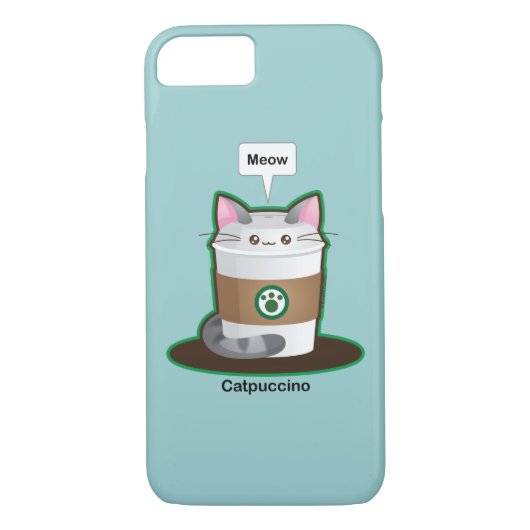 かわいい猫のコーヒー Case-Mate iPhoneケース (裏面)