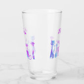 かわいい猫のシルエット タンブラーグラス (左)