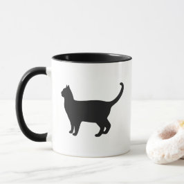 かわいい猫のシルエット マグカップ