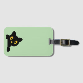 かわいい猫のシルエット ラゲッジタグ