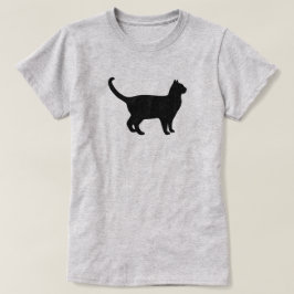 かわいい猫のシルエット Tシャツ