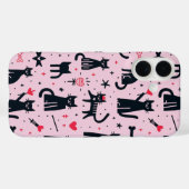 かわいい猫のシルエットiPhone / iPadケース Case-Mate iPhoneケース (裏面 (横))