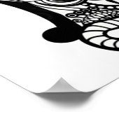 かわいい猫のスケッチII小 ポスター (角)