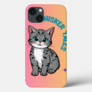 かわいい猫のストーリーブックフォンケース iPhone 13ケース
