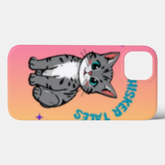 かわいい猫のストーリーブックフォンケース Case-Mate iPhoneケース (裏面 (横))