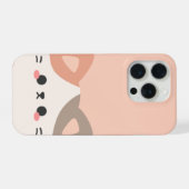 かわいい猫のスマホケース - おしゃれな動物好きのためのデザイン iPhoneケース (裏面横)