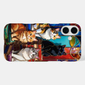 かわいい猫のスマホケース カラフル 猫好き Case-Mate iPhoneケース (裏面 (横))