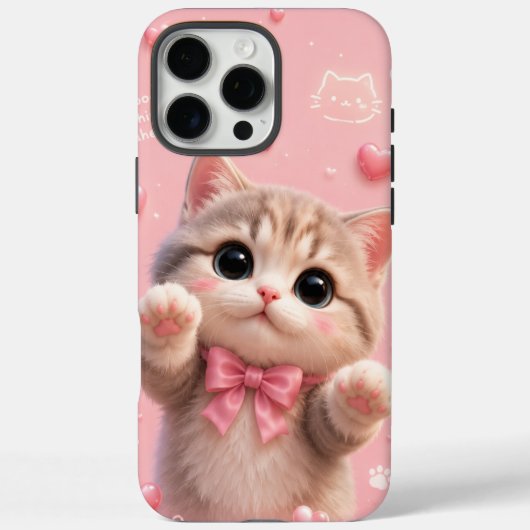 かわいい猫のスマホケース Case-Mate iPhoneケース (裏面)