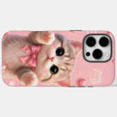 かわいい猫のスマホケース Case-Mate iPhoneケース (裏面 (横))