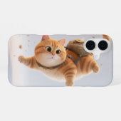 かわいい猫のスマホケース iPhone 16ケース (裏面横)