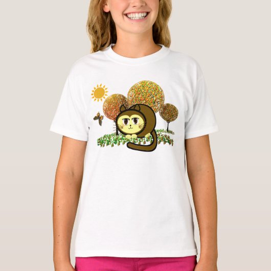 かわいい猫のゼリービーンズ スイートツリー ベビーTシャツ (正面)