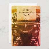 かわいい猫のタイプのハッピーバレンタインデー、色- シーズンカード (正面/裏面)