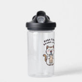 かわいい猫のタピオカティー ウォーターボトル (正面)